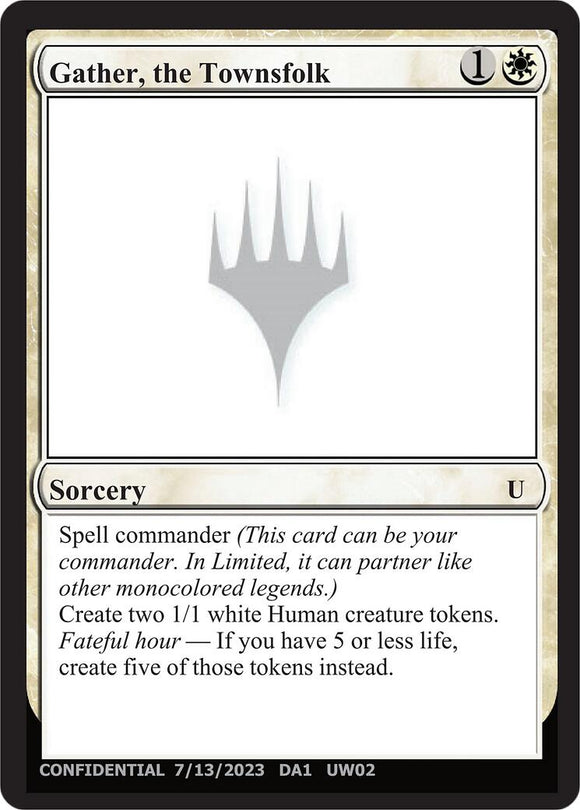 Gather, the Townsfolk [Unknown Event]