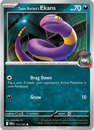 Team Rocket's Ekans (112/182) [Scarlet & Violet: Destined Rivals]