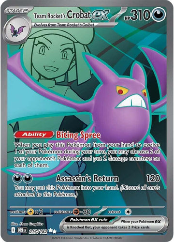Team Rocket's Crobat ex (217/182) [Scarlet & Violet: Destined Rivals]