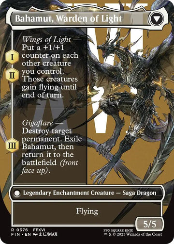 Dion, Bahamut's Dominant // Bahamut, Warden of Light (Borderless) [FINAL FANTASY] - 0