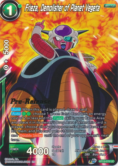 Freezer, Demoledor del Planeta Vegeta (BT13-078) [Promociones previas al lanzamiento de Supreme Rivalry] 