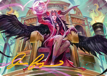 Sorceress's Schemes Art Card (Gold-Stamped Signature) [FINAL FANTASY Art Series]