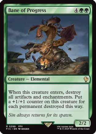 Bane of Progress (Surge Foil) [FINAL FANTASY Commander]