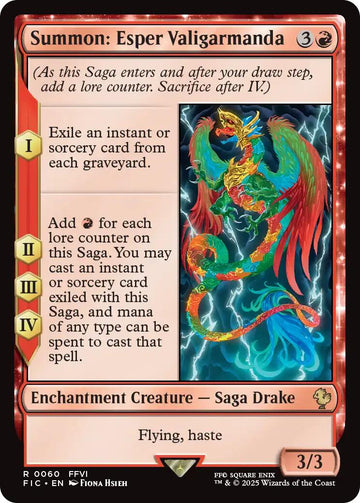 Summon: Esper Valigarmanda (Surge Foil) [FINAL FANTASY Commander]