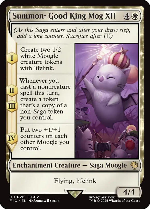 Summon: Good King Mog XII (Surge Foil) [FINAL FANTASY Commander]