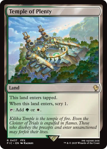 Temple of Plenty (Surge Foil) [FINAL FANTASY Commander]