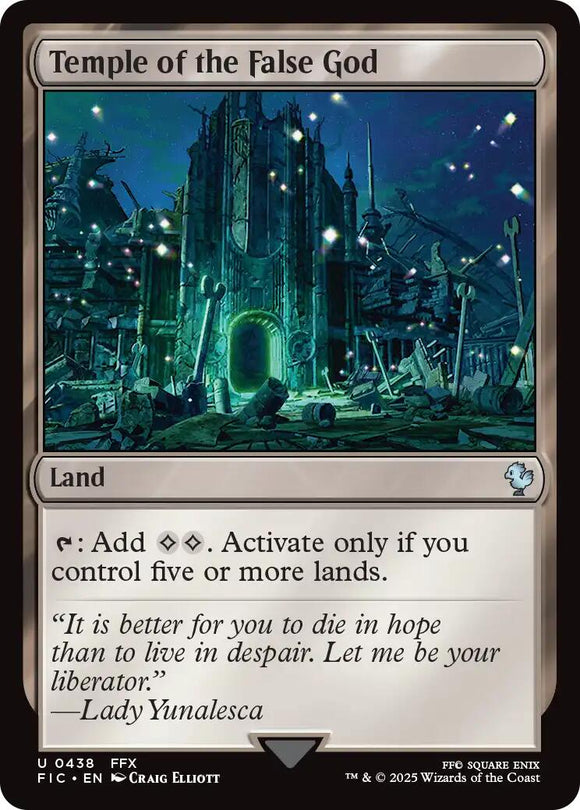 Temple of the False God (Surge Foil) [FINAL FANTASY Commander]