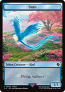 Bird // Hero (0028) Double-Sided Token (Surge Foil) [FINAL FANTASY Commander Tokens]-1
