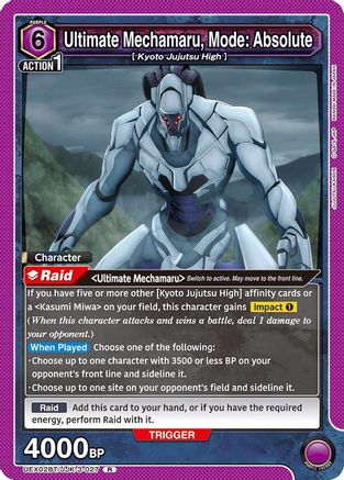 Ultimate Mechamaru, Mode: Absolute (UEX02BT/JJK-3-027) - UEX02BT Jujutsu Kaisen Vol2 Foil