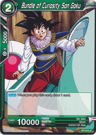 Paquete de curiosidades Son Goku (BT2-072) [Union Force] 