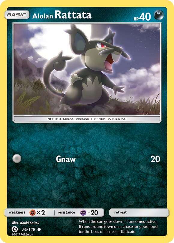 Alolan Rattata (76/149) [Sol y Luna: Conjunto básico] 