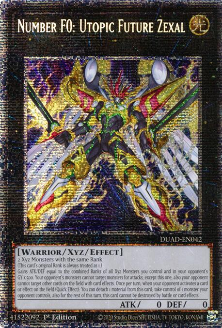 Number F0: Utopic Future Zexal (Starlight Rare) [DUAD-EN042