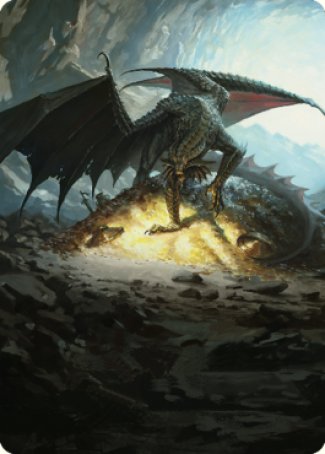 Tarjeta de arte del Dragón de Cobre Antiguo (04) [Serie de arte de Commander Legends: Battle for Baldur's Gate] 