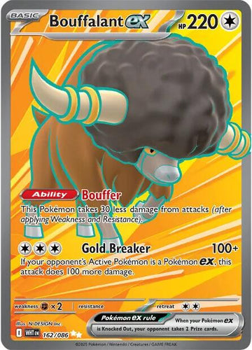 Bouffalant ex (162/086) [Scarlet & Violet: White Flare]