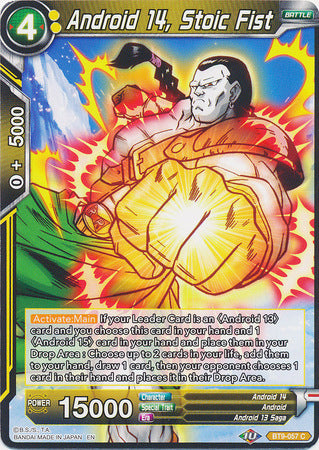 Androide 14, Puño Estoico (BT9-057) [Embestida Universal] 