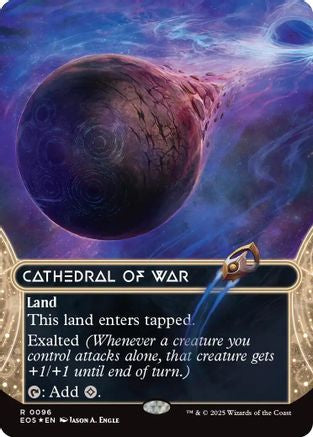 Cathedral of War (0096) (Borderless) (Galaxy Foil) [Edge of Eternities: Stellar Sights]