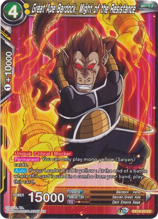 Gran simio Bardock, el poder de la resistencia (EX13-23) [Set especial de aniversario 2020] 