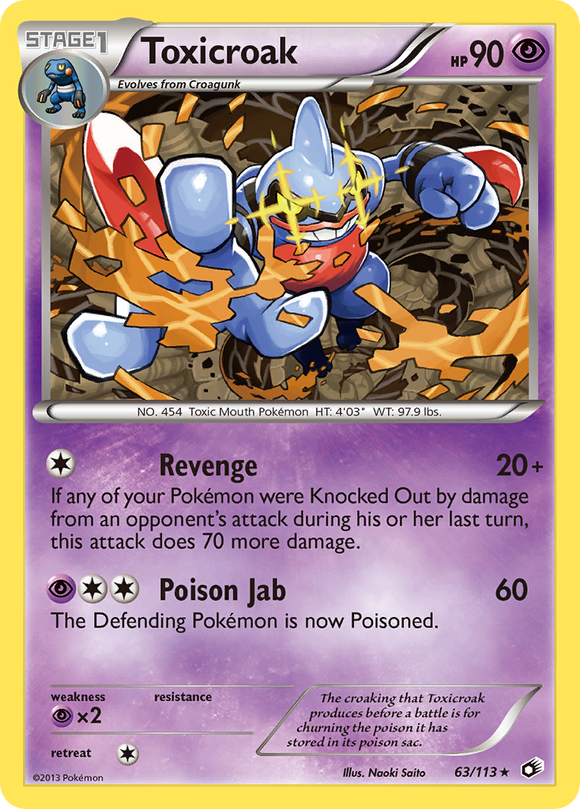 Toxicroak (63/113) [Blanco y negro: tesoros legendarios] 