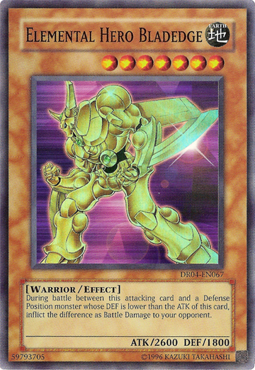 Héroe elemental Bladedge [DR04-EN067] Súper raro 