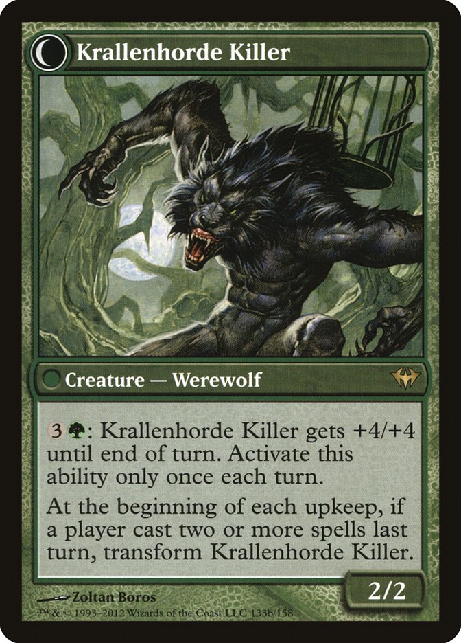 Wolfbitten Captive // Krallenhorde Killer [Dark Ascension] - 0