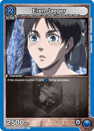 Eren Jaeger (026) (UE10BT/AOT-1-026) - UE10BT Attack on Titan
