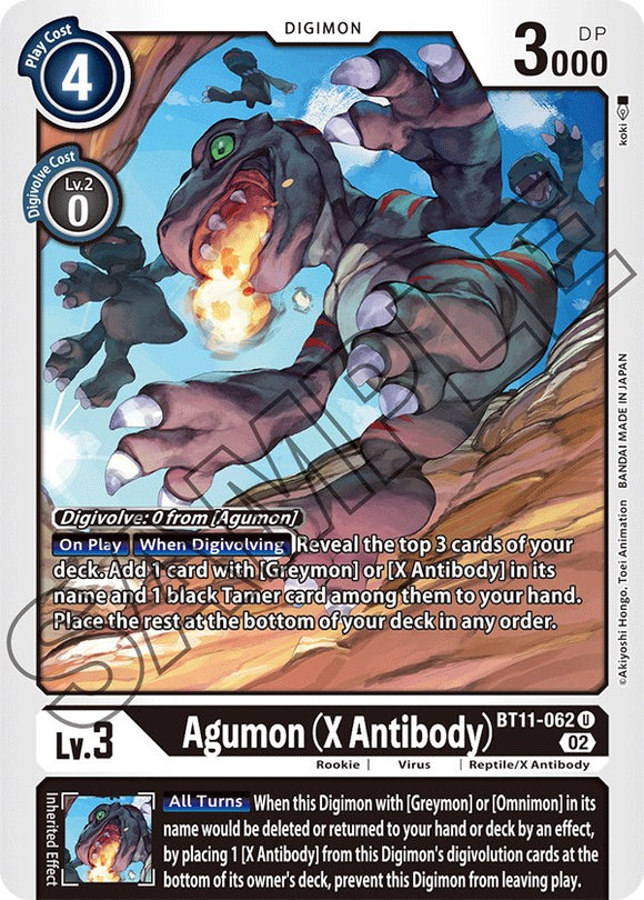 Agumon (anticuerpo X) [BT11-062] [fase dimensional] 