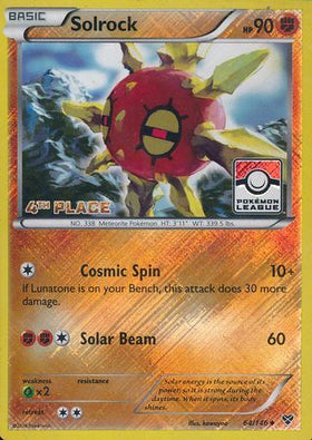 Solrock (64/146) (Promoción del desafío de la liga del 4.º puesto) [XY: conjunto básico] 