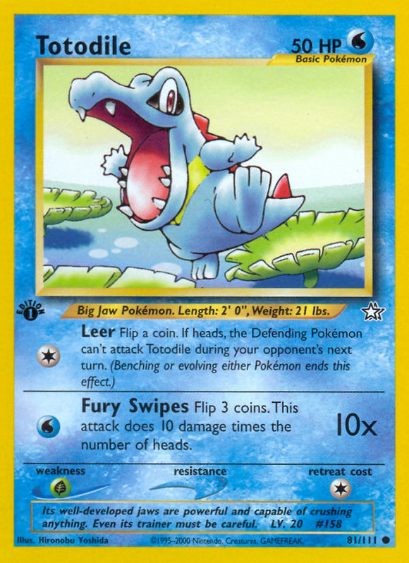 Totodile (81/111) [Neo Genesis 1.ª edición] 