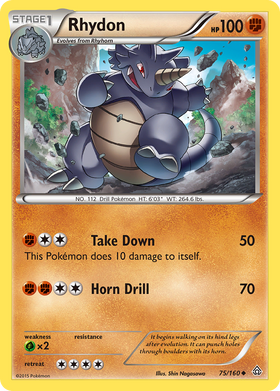 Rhydon (75/160) [XY: Choque primigenio] 