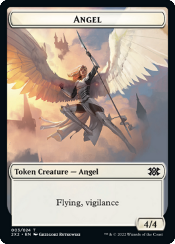 Zombie // Angel Double-Sided Token [Double Masters 2022 Tokens] - 0