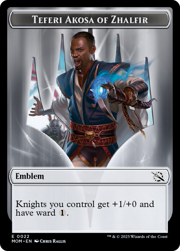 Elemental (2) // Ficha de doble cara con emblema de Teferi Akosa de Zhalfir [Fichas de Marcha de las Máquinas] 