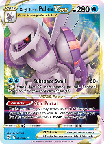 Forma de origen Palkia VSTAR (040/189) [Espada y escudo: resplandor astral] 