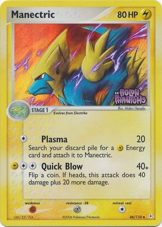 Manectric (46/110) (Estampado) [EX: Fantasmas de Holon] 