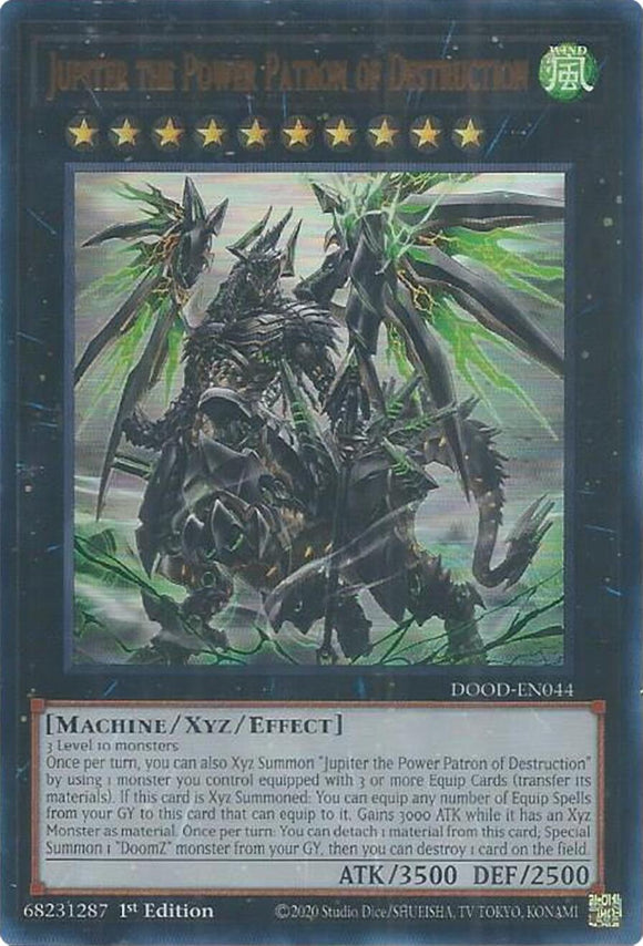 Jupiter the Power Patron of Destruction [DOOD-EN044] Ultra Rare