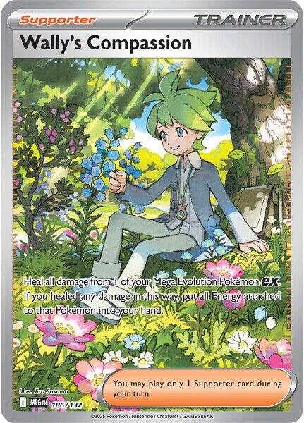 Wally's Compassion (186/132) [Mega Evolution: Base Set]