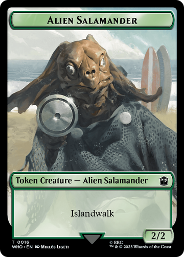 Alien // Alien Salamander Double-Sided Token [Doctor Who Tokens] - 0