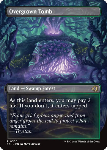 Overgrown Tomb (Borderless) [Lorwyn Eclipsed] - 0