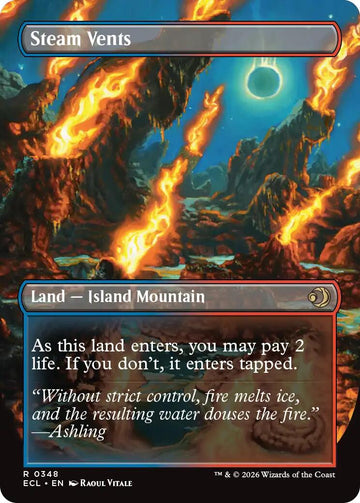 Steam Vents (Borderless) [Lorwyn Eclipsed] - 0