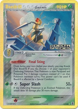 Beedrill (1/113) (Especie Delta) (Estampado) [EX: Especie Delta] 