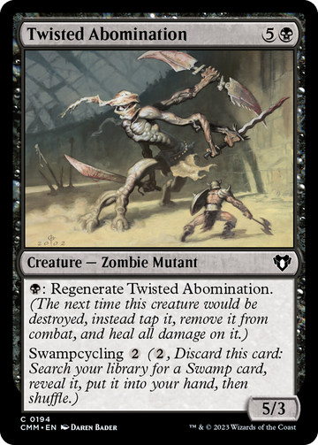 Abominación retorcida [Comandante Masters] 