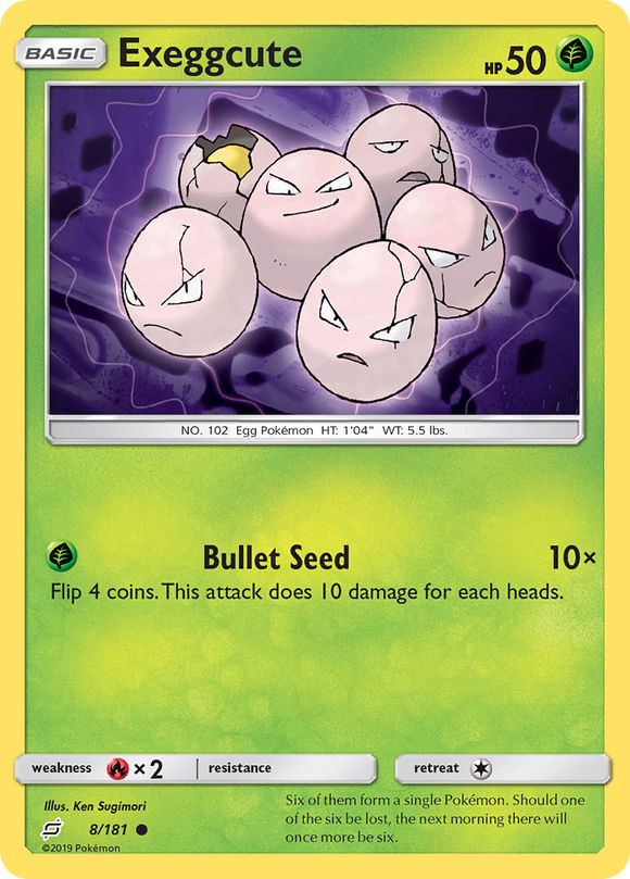 Exeggcute (8/181) [Sol y Luna: Trabajan juntos] 