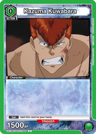Kazuma Kuwabara (040) (Box Topper Foil) (UE13BT/YYH-1-040) - UE13BT Yu Yu Hakusho Ghost Files Foil