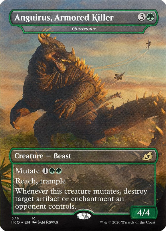 Gemrazer - Anguirus, asesino acorazado (ilustración ampliada) [Ikoria: Lair of Behemoths] 