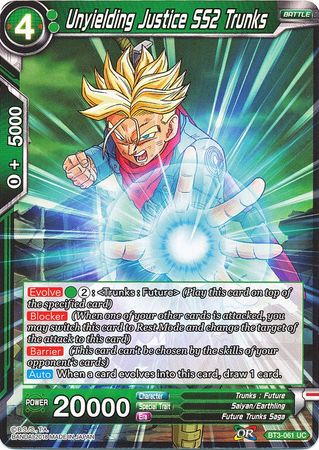 Justicia inquebrantable SS2 Trunks (BT3-061) [Mundos cruzados] 