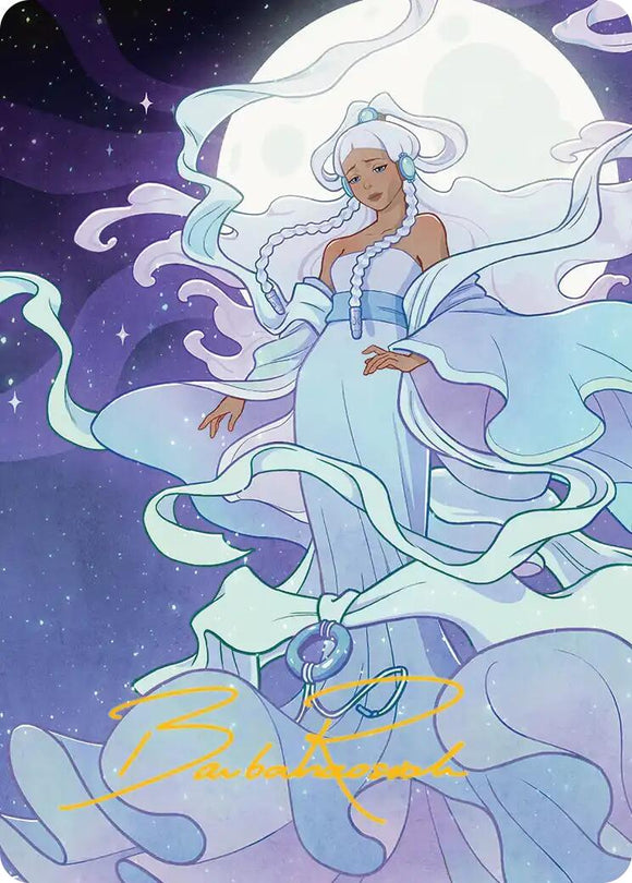 Yue, the Moon Spirit 2 Art Card (Gold-Stamped Signature) [Avatar: The Last Airbender Art Series]