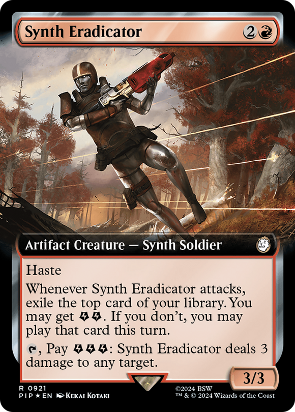 Erradicador de sintetizadores (ilustración extendida) (referencia de Surge) [Fallout] 