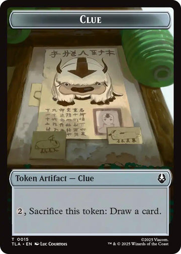 Ally (0004) // Clue (0015) Double-Sided Token [Avatar: The Last Airbender Tokens] - 0