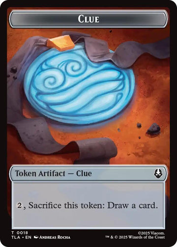 Ally (0007) // Clue (0018) Double-Sided Token [Avatar: The Last Airbender Tokens] - 0