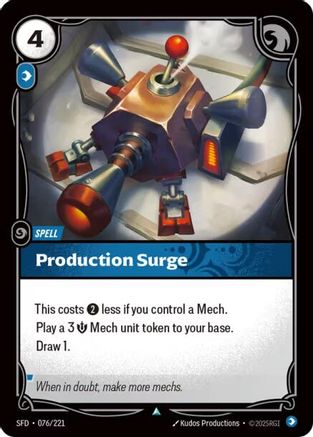 Production Surge (076/221) - Spiritforged Foil