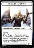 Angel of Sanctions // Horror Double-Sided Token [Commander 2019 Tokens]-1